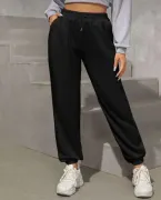 Unisex Basic Eşofman Altı - Siyah