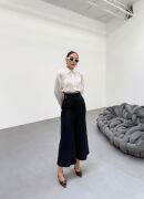 230 Gr Poly Viscose Full Lycra Metal Toka Aksesuarli Pantolon