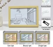 Işıklı Retro Tablo