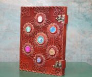 Taşlı Deri Defter Model 12