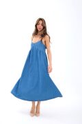 7349 KOT ELBİSE-MAVİ