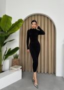 Carlis Gül Yaka Elbise