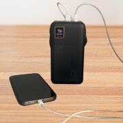 BUFFER® 60000 mAh 5 Cep telefonunu Aynı Anda Şarj Edebilen Pil Ekranlı El Fenerli Hızlı Şarjlı Powerbank