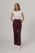 Duble Paça Pantolon - Bordo
