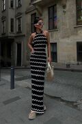 Melina Ajurlu Halter Yaka Elbise 2774