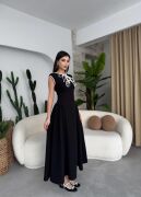 Eros Fiyonk Detaylı Elbise