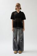 Polo Yaka TransparanT-Shirt