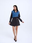 6705 ELBİSE TAKIM-KOYU KAHVE