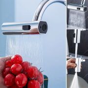 BUFFER® 3 Farklı Modlu Çok Amaçlı Musluk Adaptörü Evrensel Musluk Başlığı Şelale Musluk