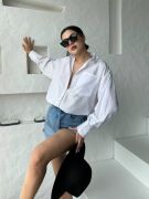 Çizgili Oversize Gömlek