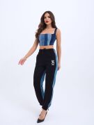 6890 KOT CROP-MAVİ