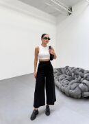 230 Gr Poly Viscose Full Lycra Metal Toka Aksesuarli Pantolon