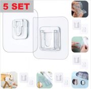 Geçmeli Klips Eşya Sabitleme Askısı 5 Set