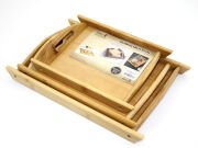 3'lü Bambu Tepsi Model 2