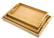 3'lü Bambu Tepsi Model 4