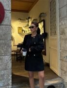 CHANEL CROP CEKET-KISA ETEK TAKIM - Siyah