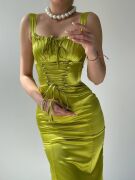 PAG İP ASKILI ELBİSE