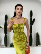 PAG İP ASKILI ELBİSE