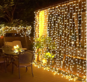3*2 Perde Led Sarı Işık