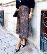 15806 Saten Etek - Kahverengi