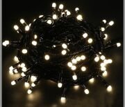 5m Boncuk Lamba Gün Işığı 8 Fonksiyon 100 Led Fişli Siyah Kablo
