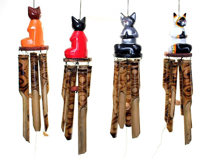 Ahşap Figürlü Bambulu Çan