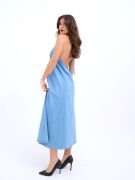 6771 KOT ELBİSE-MAVİ
