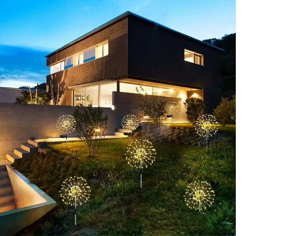 Solar LED Karahindiba Bahçe Işıkları 2 Adet