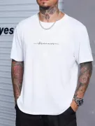 Unisex Baskılı Oversize T-Shirt - Beyaz