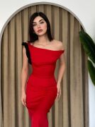 Jovani Omuz Detaylı Elbise