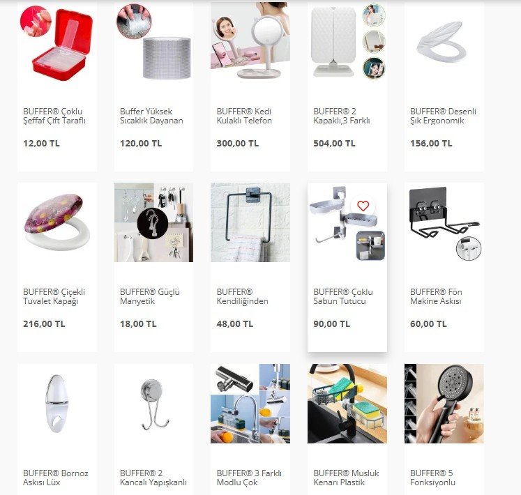 Banyo Gereçleri kategorisinde % 10 indirim